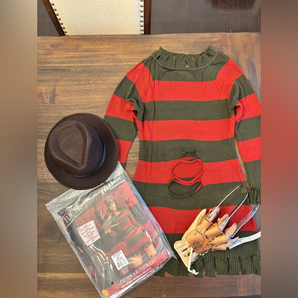 Freddy Krueger Womens Costume Size M